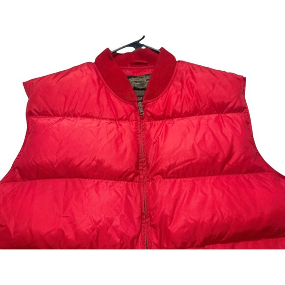 Vintage Eddie Bauer Down Puffer Vest Men XL Red Quilted Outdoor Gorpcore Hiking - Picture 10 of 16